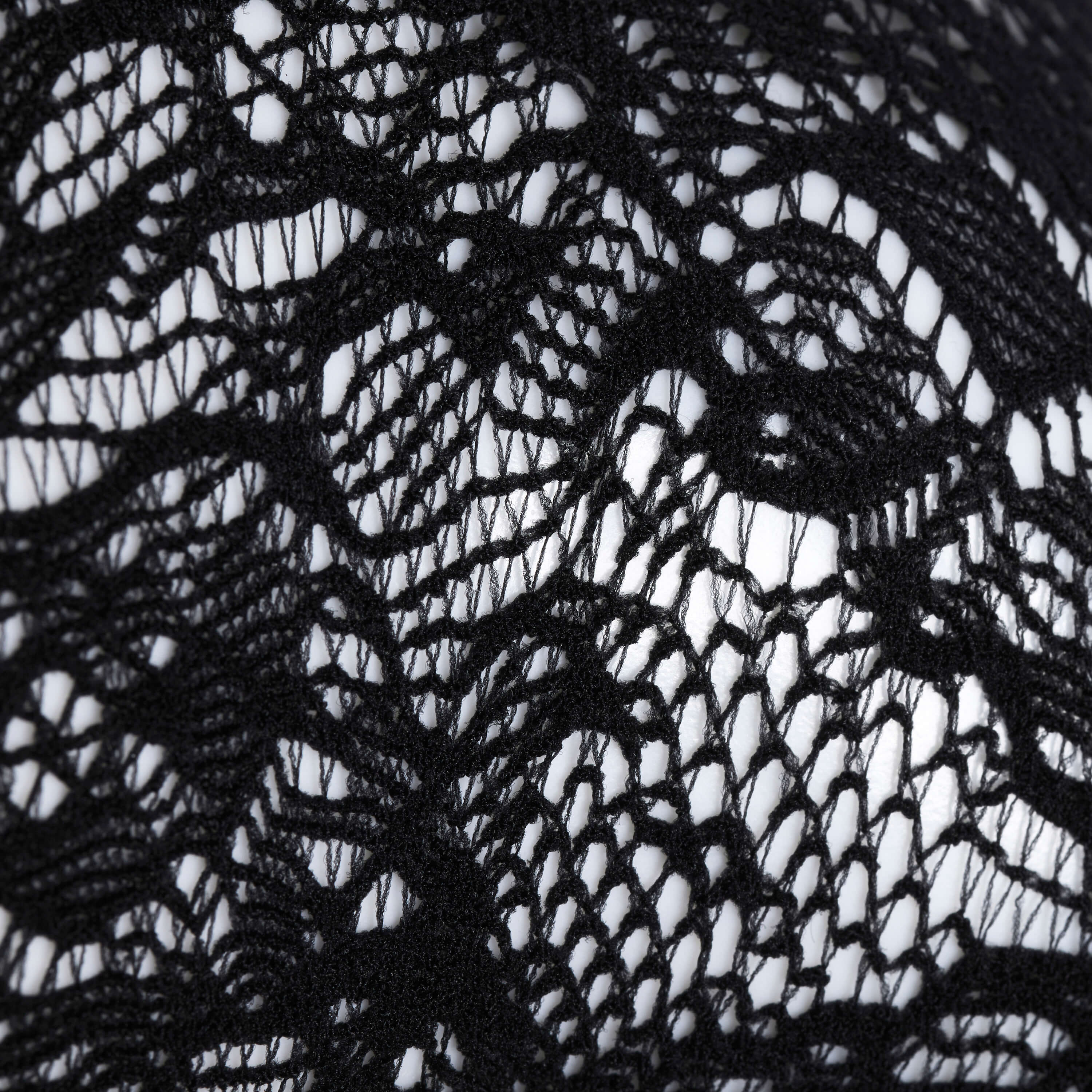 Heiress Black Lace Ruffle Socks - Accessories - KOI Footwear - Black - Material Detail