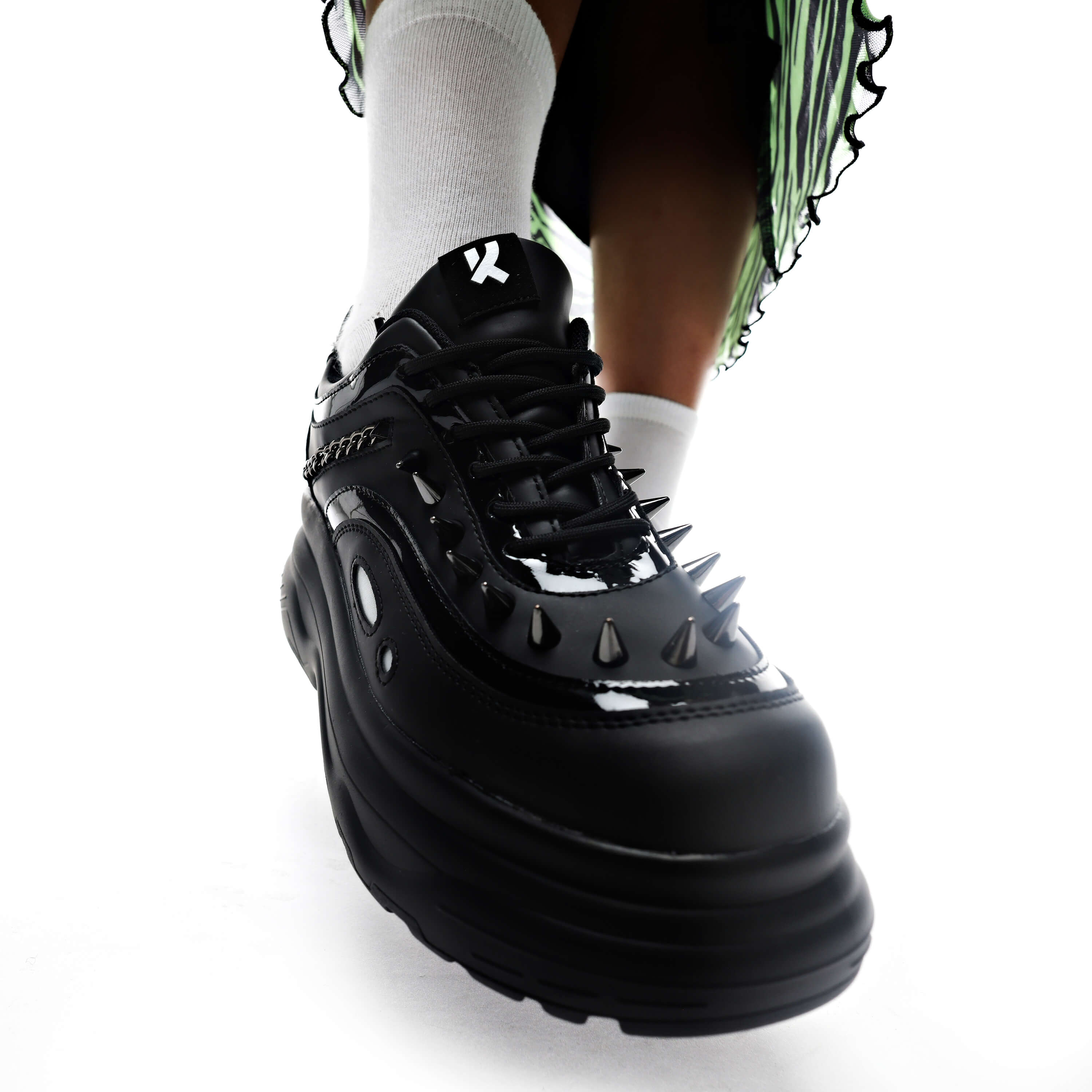 BANE OF EXILE TRAINERS - Trainers - KOI Footwear - Black - Front Detail