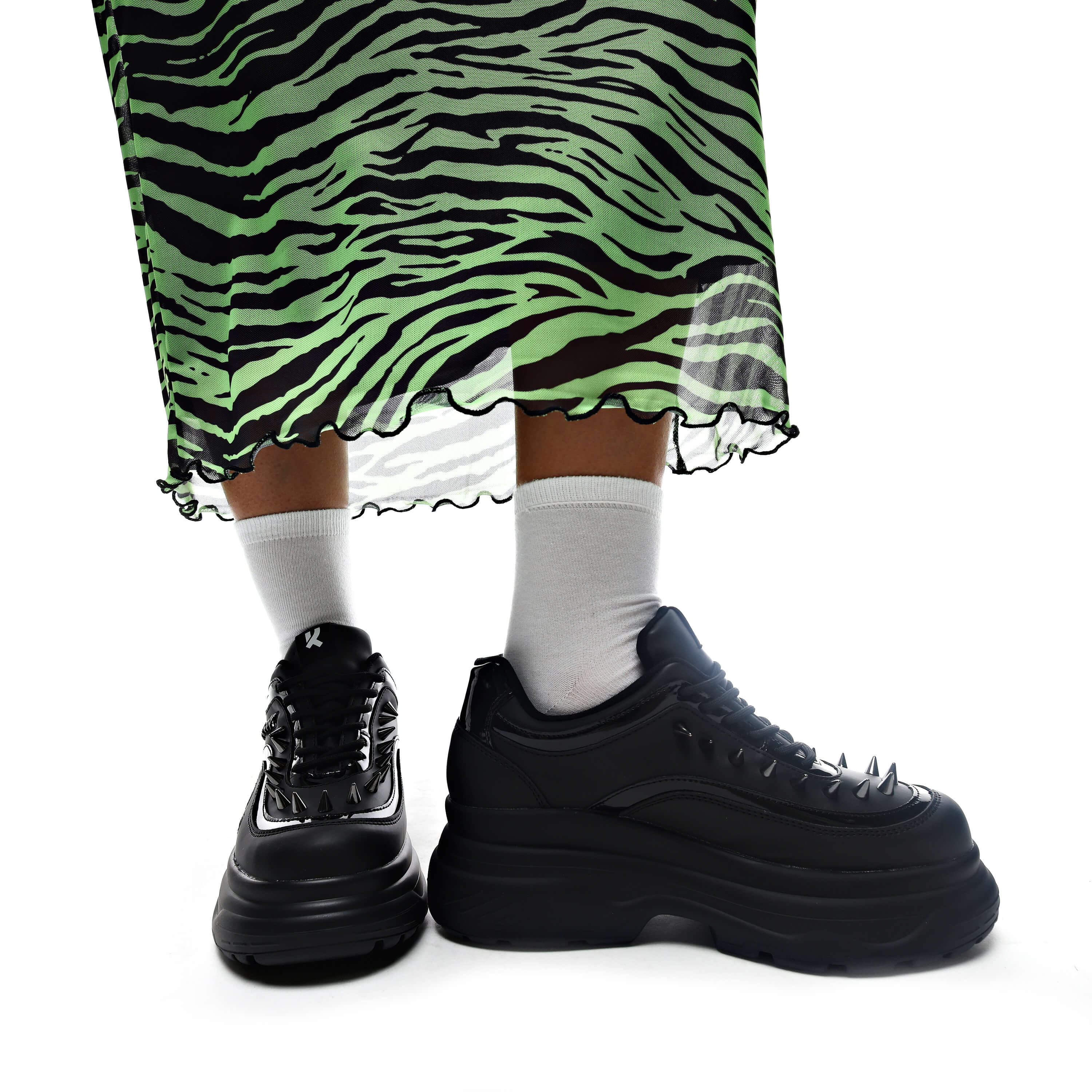 BANE OF EXILE TRAINERS - Trainers - KOI Footwear - Black - Front and Side View