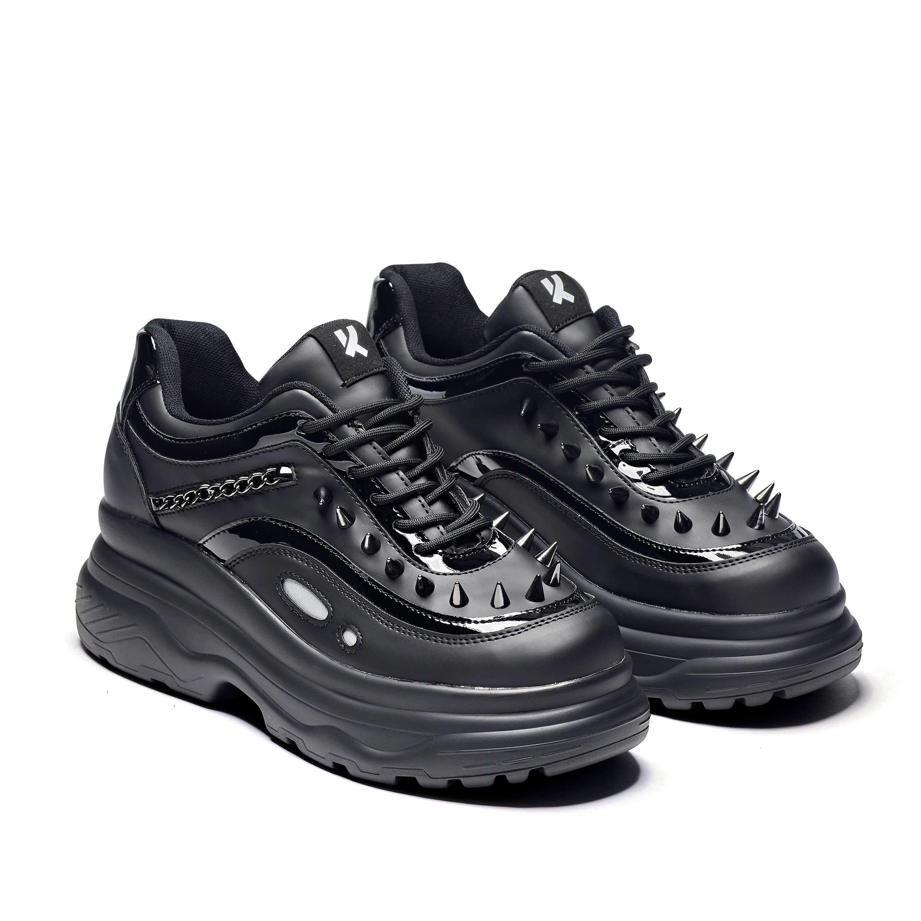 BANE OF EXILE TRAINERS - Trainers - KOI Footwear - Black - Three-Quarter View