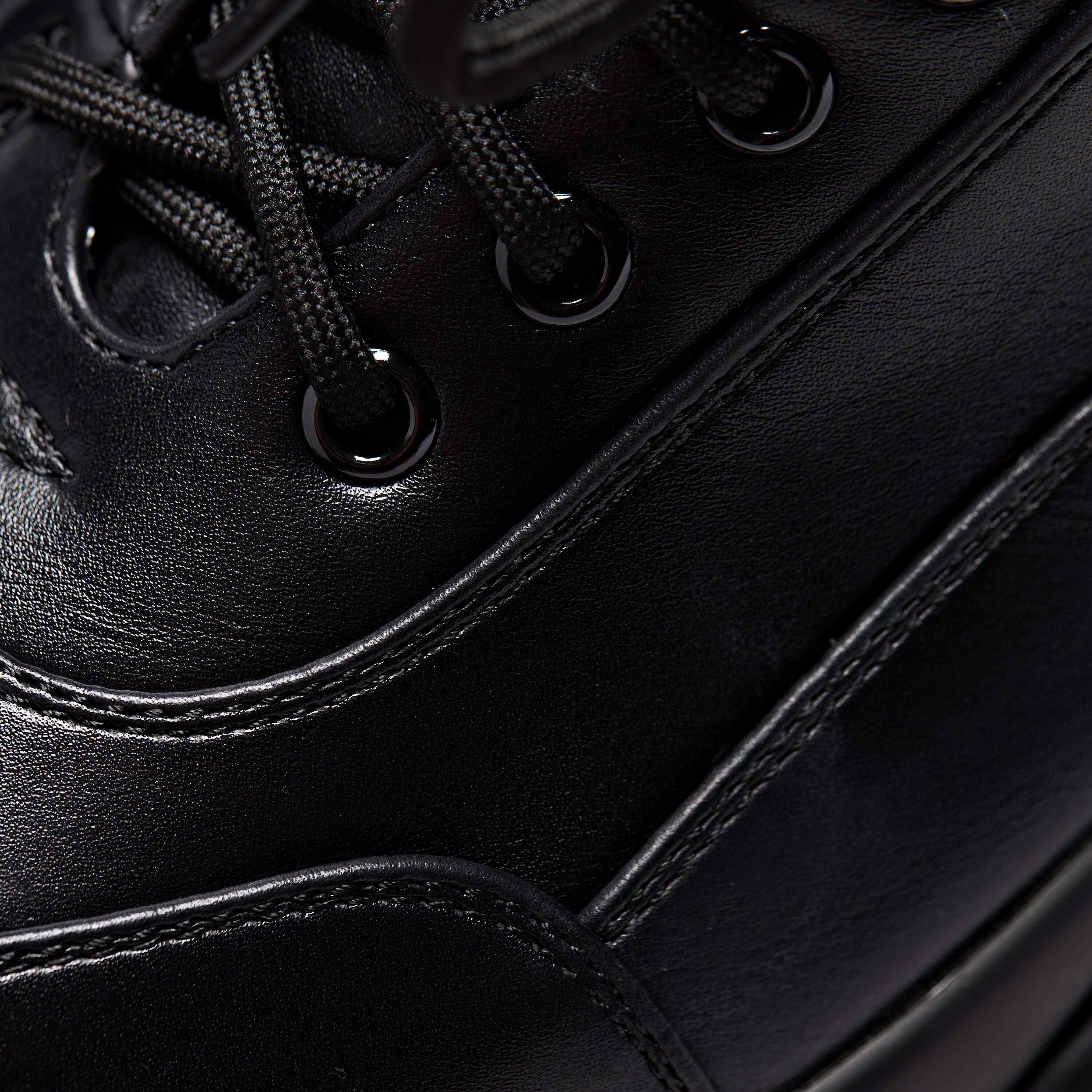 Chronicles Vilun Platform Trainers - Trainers - KOI Footwear - Black - Material Detail