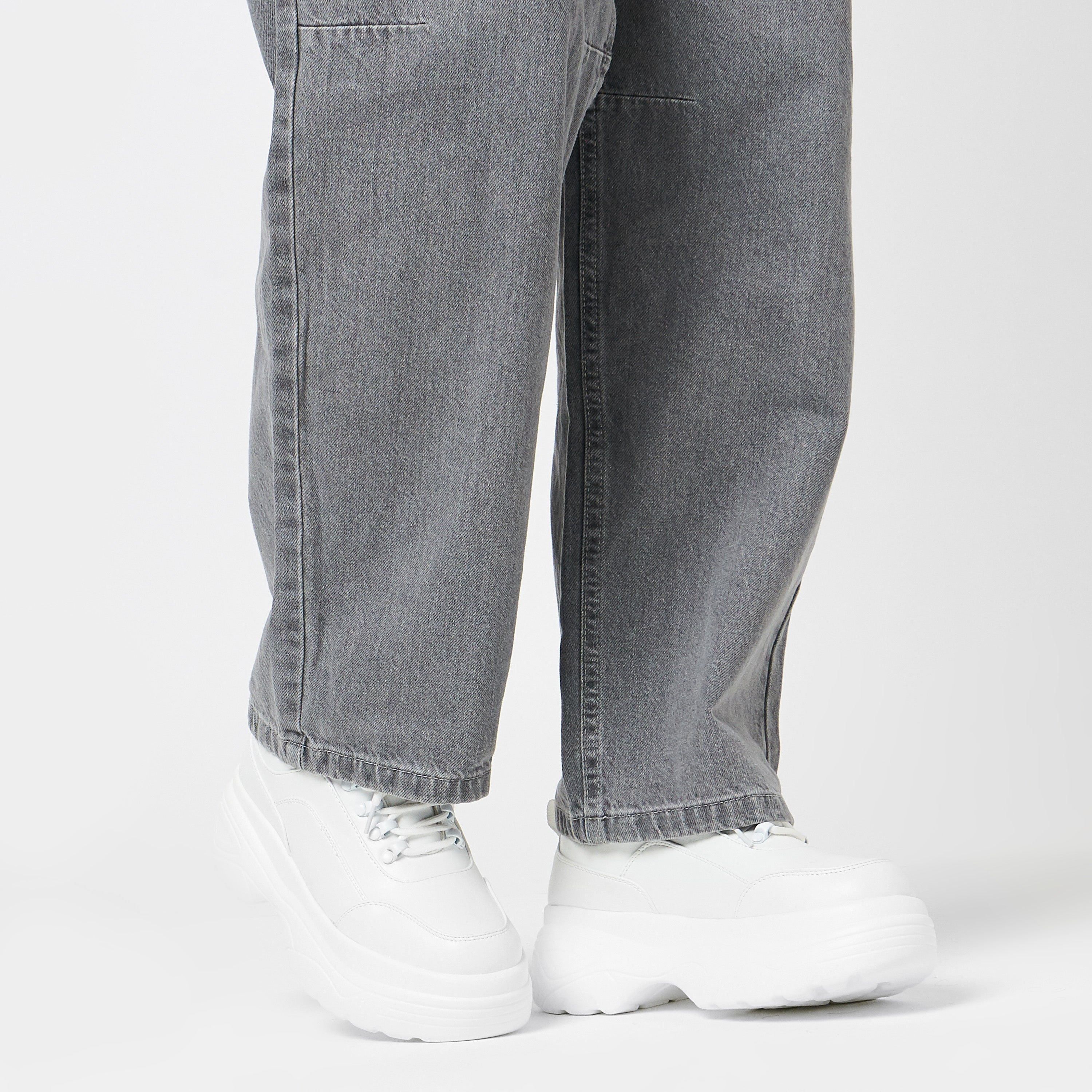 Jennie Striker White Chunky Bubble Trainers