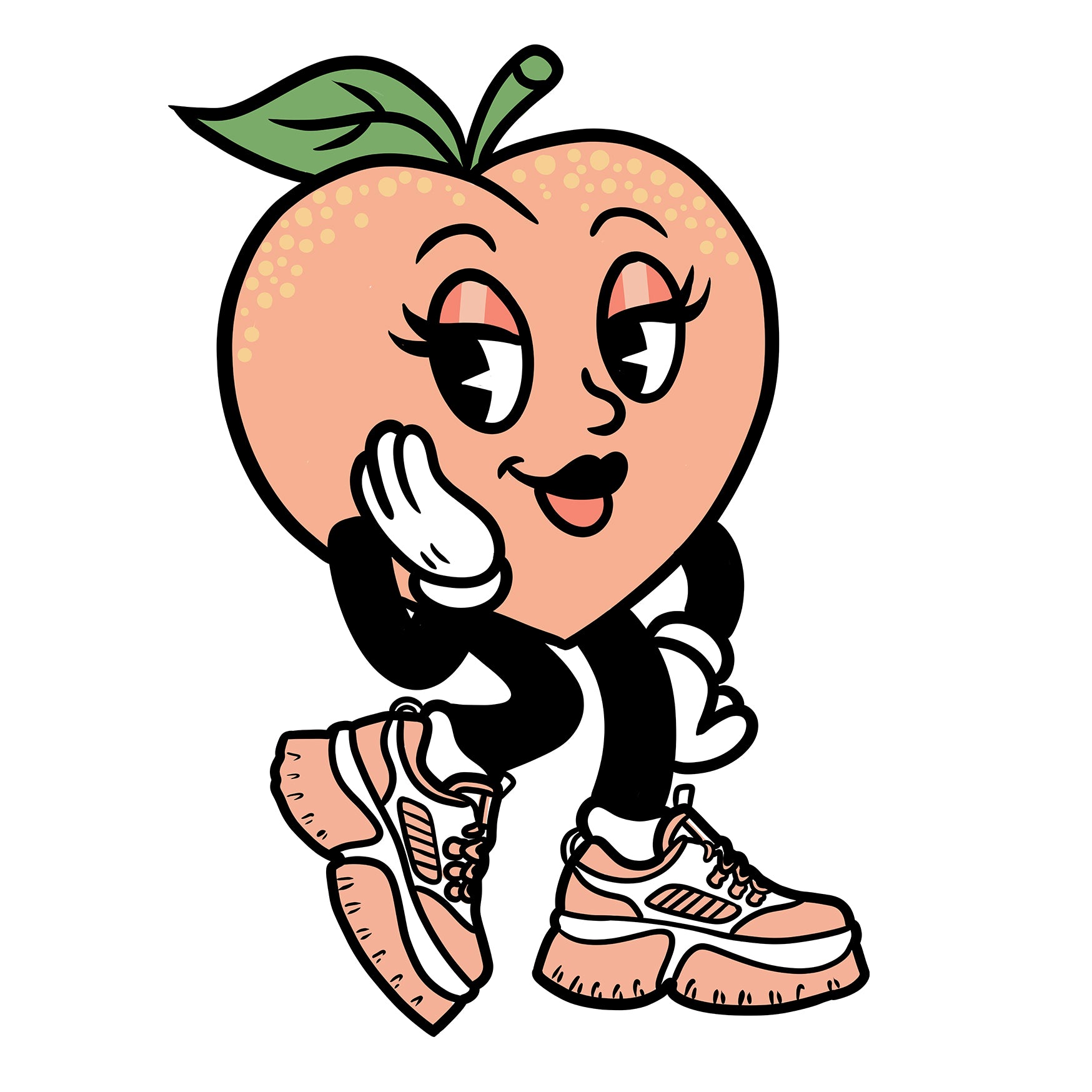 Peach_Iced_Tea_White_Orange_Chunky_Trainers0