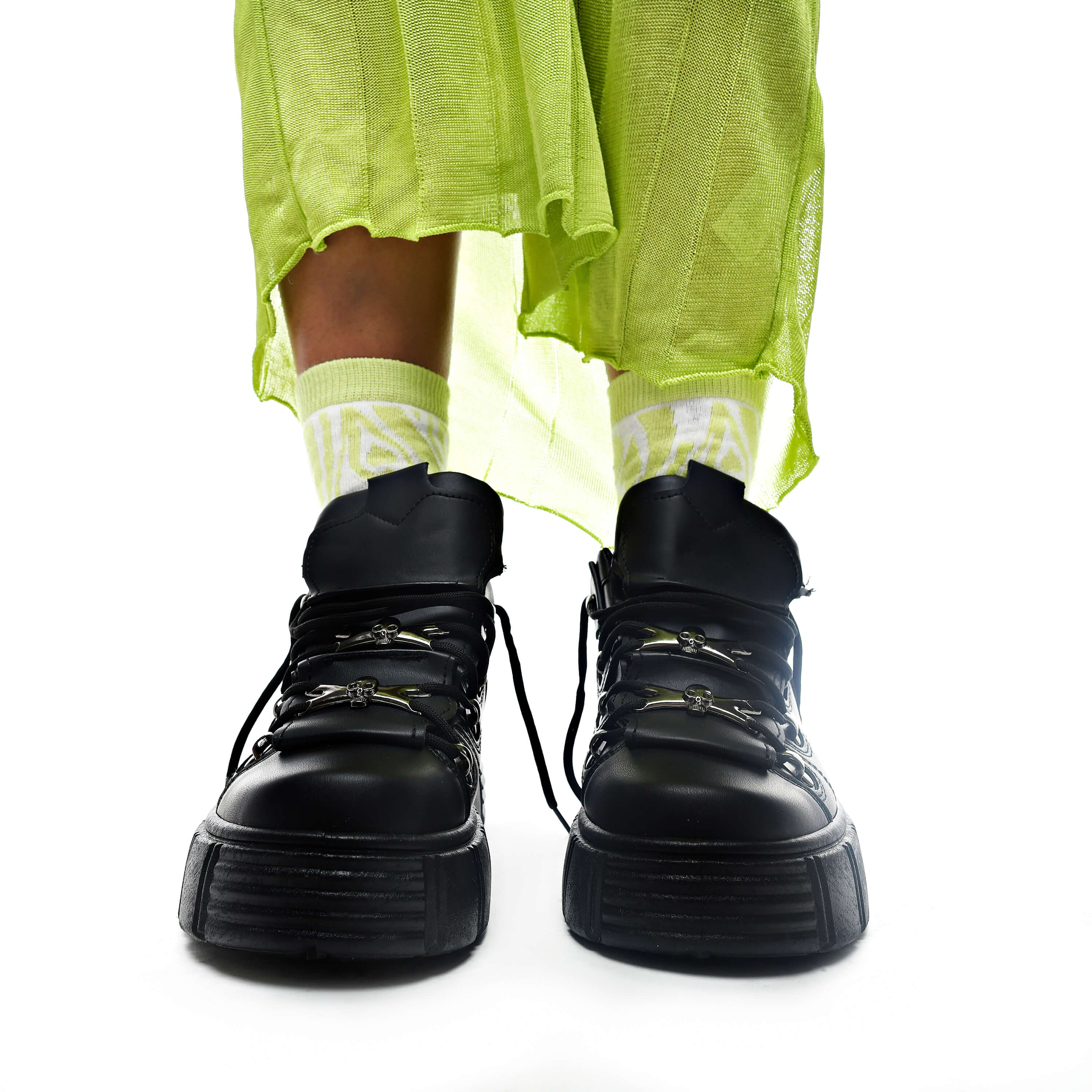 Rimo Core Chunky Black Trainers - Trainers - KOI Footwear - Black - Front View