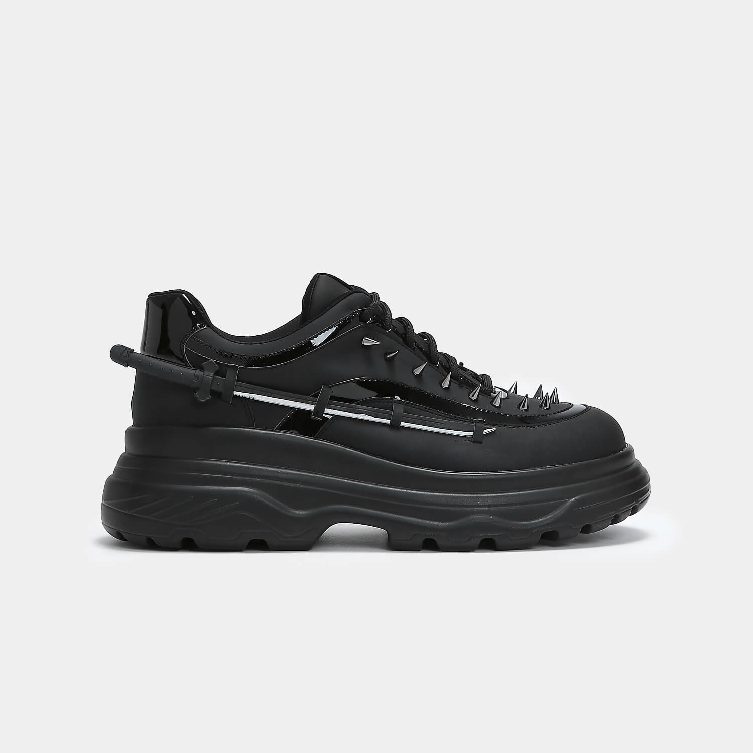 Takeda Sword Trainers - Trainers - KOI Footwear - Black - Side View