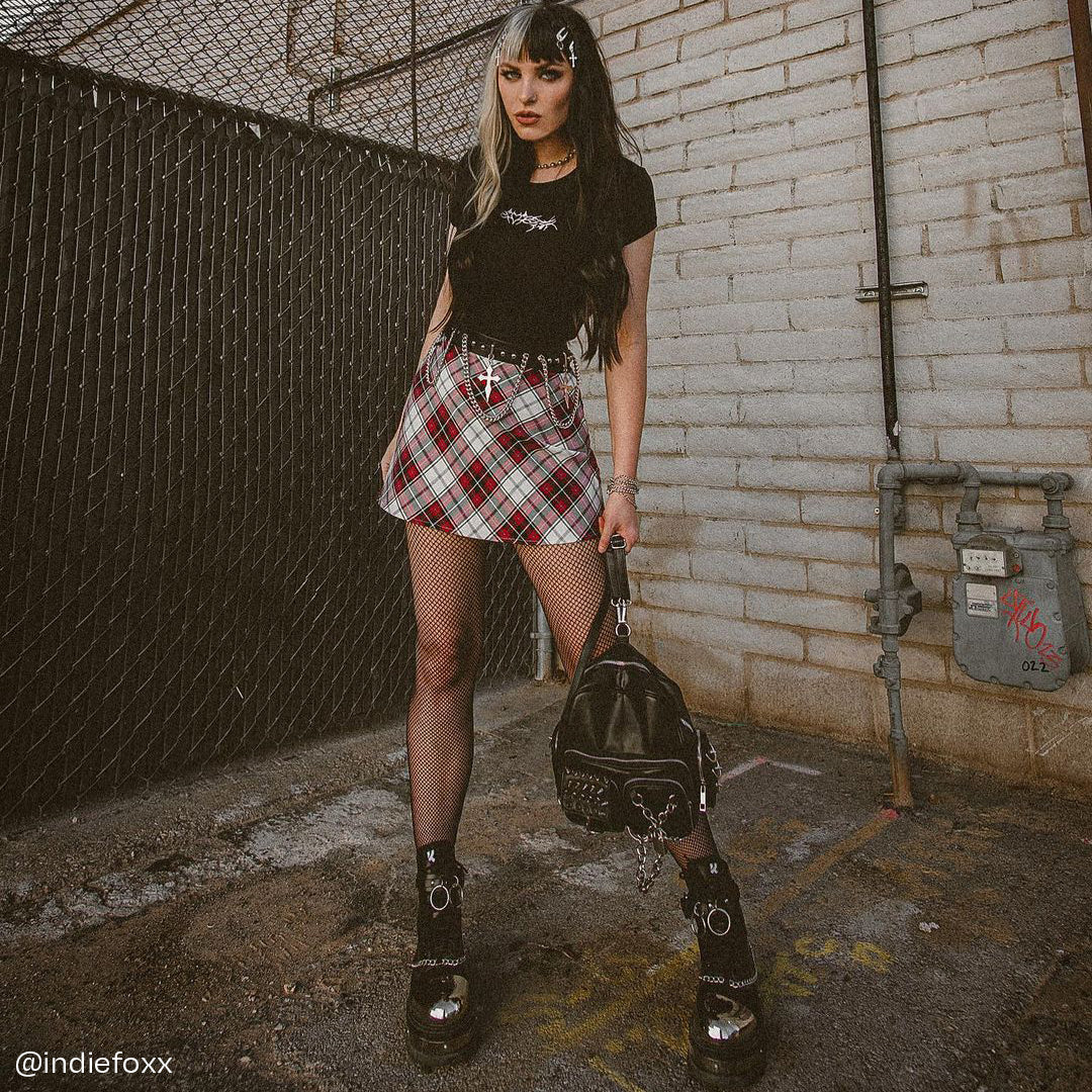 Borin Hardware Platform Boots - Ankle Boots - KOI Footwear - Black - Model View